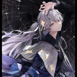 This is a pixiv picture whose title is 黑陽.