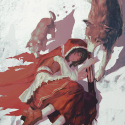 This is a pixiv picture whose title is 赤ずきん.