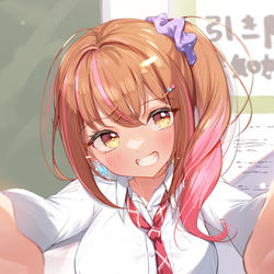 This is a pixiv picture whose title is ぐいぐい来るけど押しにはめちゃ弱い隣の子②.