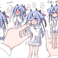 This is a pixiv picture whose title is 手乗りヒメミコ.