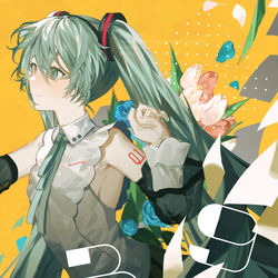 This is a pixiv picture whose title is ミクの日2023.