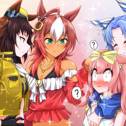 This is a pixiv picture whose title is 三女神のヘルサザンクロス.