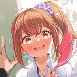 This is a pixiv picture whose title is ぐいぐい来るけど押しにはめちゃ弱い隣の子③.