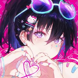 This is a pixiv picture whose title is ハローキティ💖.
