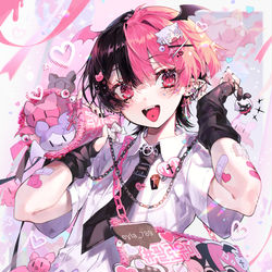 This is a pixiv picture whose title is デコメガホン.