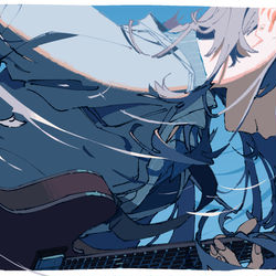 This is a pixiv picture whose title is 海.