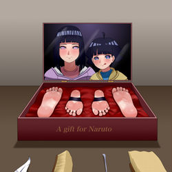 This is a pixiv picture whose title is 【儿童画】母女足盒.