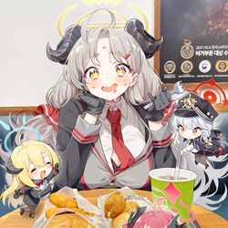 This is a pixiv picture whose title is 美食研究会.