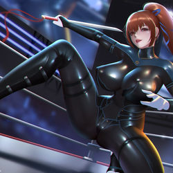 This is a pixiv picture whose title is 霞.