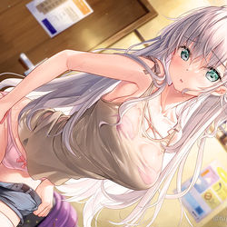 This is a pixiv picture whose title is うわぁ……下着まで濡れちゃってる。.