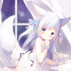 This is a pixiv picture whose title is シロ.