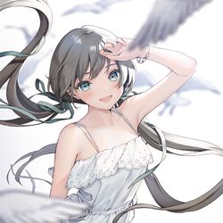 This is a pixiv picture whose title is 🕊.