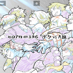This is a pixiv picture whose title is ヒロアカ#136.
