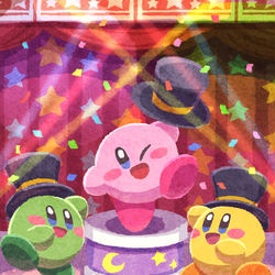 This is a pixiv picture whose title is カービィマスター.