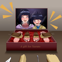 This is a pixiv picture whose title is 【儿童画】母女足盒2.