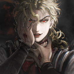 This is a pixiv picture whose title is LOOK INTO MY EVIL EYES.