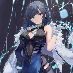 This is a pixiv picture whose title is 夜蘭.