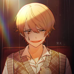This is a pixiv picture whose title is 司 笑え！.