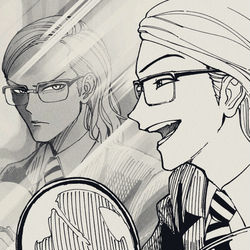 This is a pixiv picture whose title is 夏のギャグ回の頃の闇真司.
