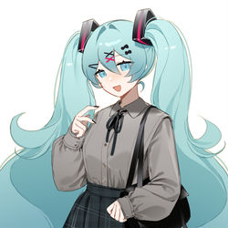 This is a pixiv picture whose title is miku.