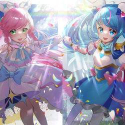 This is a pixiv picture whose title is ふたりはプリキュア.