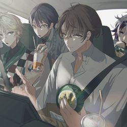 This is a pixiv picture whose title is ドライブスルーろふまお.