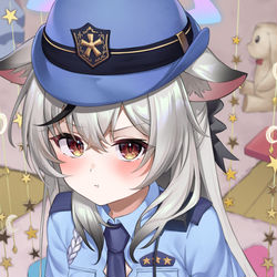 This is a pixiv picture whose title is ココナちゃんじゃないです、ココナ警官です！.