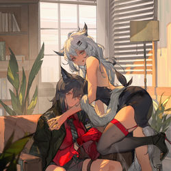 This is a pixiv picture whose title is 双狼.