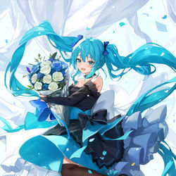 This is a pixiv picture whose title is 初音ミク.