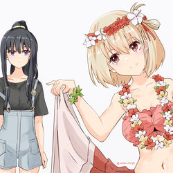 This is a pixiv picture whose title is ワイハの千束とたきな.