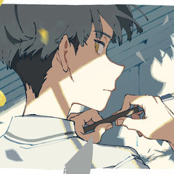 This is a pixiv picture whose title is 光.