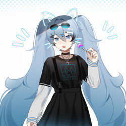This is a pixiv picture whose title is miku.