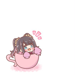 This is a pixiv picture whose title is マグカップなずちゃん🍣☕.