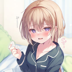 This is a pixiv picture whose title is 「花粉きらい…！」.