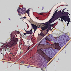 This is a pixiv picture whose title is 死後の逢瀬.