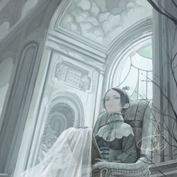 This is a pixiv picture whose title is 追憶.