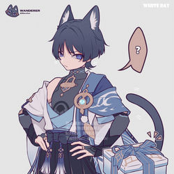 This is a pixiv picture whose title is White Day.