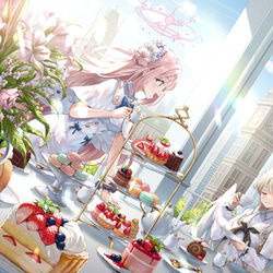 This is a pixiv picture whose title is ミカとナギサ.