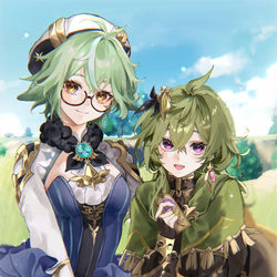 This is a pixiv picture whose title is 似た者同士.