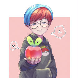 This is a pixiv picture whose title is カジッチュをプレゼントするボタちゃん.