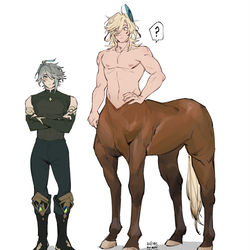 This is a pixiv picture whose title is 🏛️🌱 centaur kaveh.
