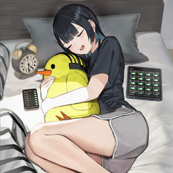 This is a pixiv picture whose title is 明日は"絶対に"早起きしてみせる。.
