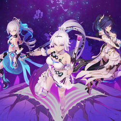 This is a pixiv picture whose title is 御三家.
