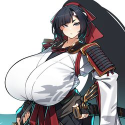 This is a pixiv picture whose title is 乱世を生き抜くため日々武芸を磨くどこにでもいるタイプの侍.