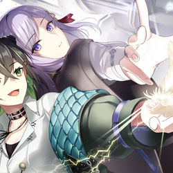 This is a pixiv picture whose title is 共謀.