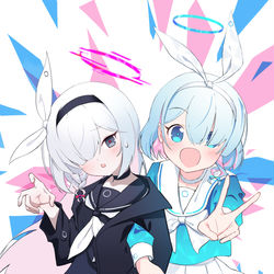 This is a pixiv picture whose title is 先輩＆妹.