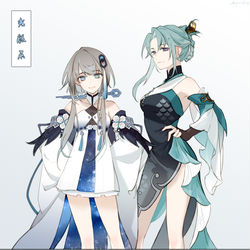 This is a pixiv picture whose title is 璃月仙门.