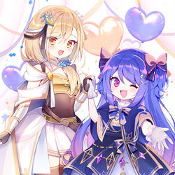 This is a pixiv picture whose title is 💛💙.