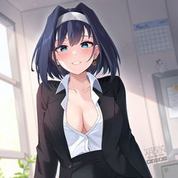 This is a pixiv picture whose title is オフィスレディクロニー.