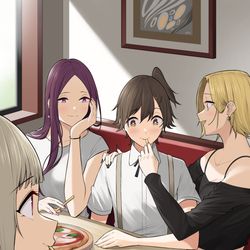 This is a pixiv picture whose title is あ〜ん🍟.